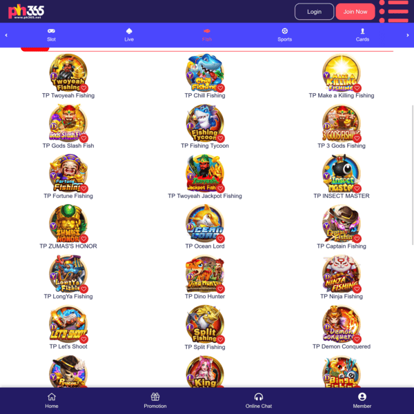 PH365 Fishing Games List