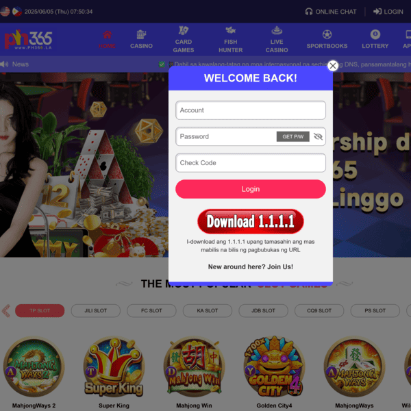 PH365 Login Popup
